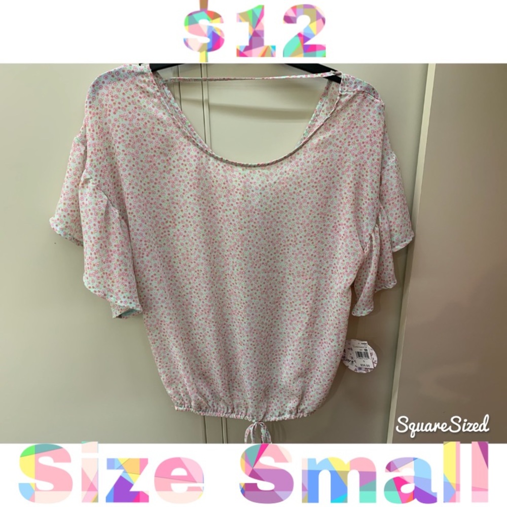 NEW WITH TAGS Short sleeve top size S